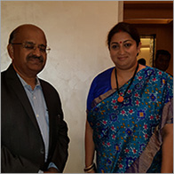 Ms. Smriti Irani Union Minister of Textiles 